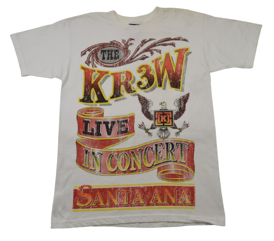 Kr3w Karley White Yellow Red Graphic Discounted Men’s SS T-Shirt