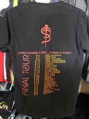 Skinny puppy when nothing is true final tour 2023 double sided concert tee shirt