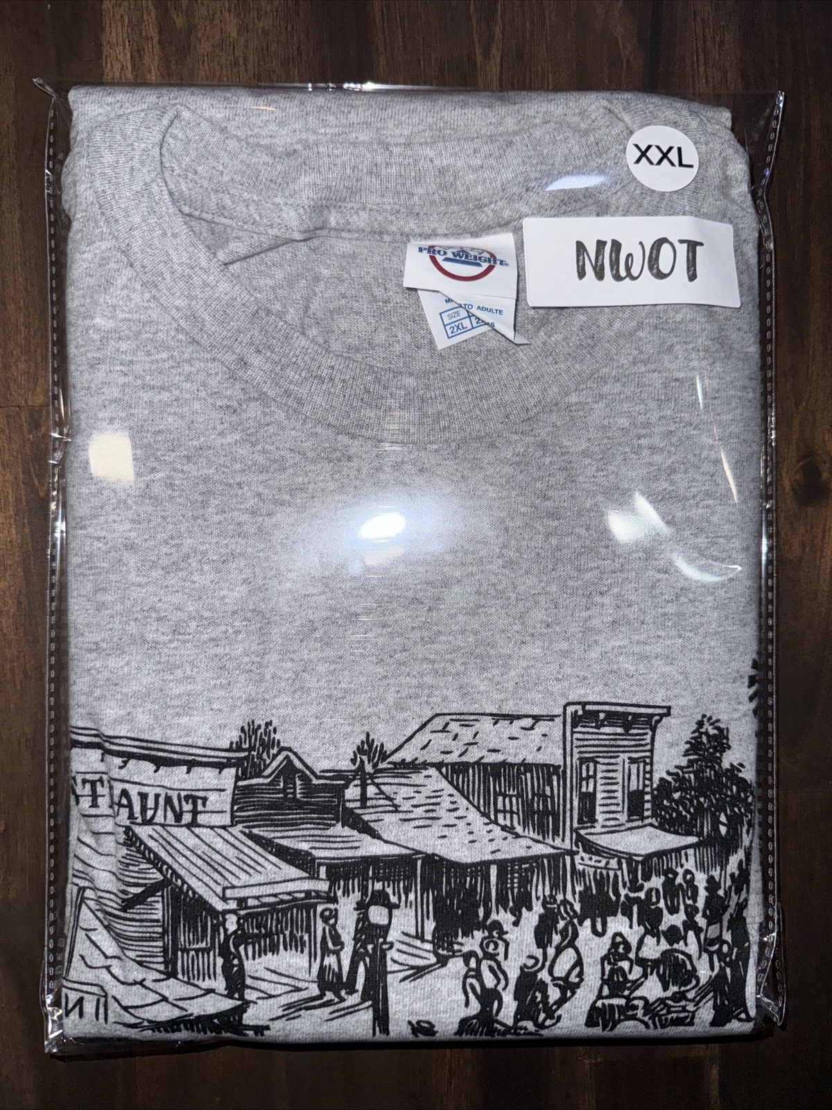 2XL KNOTT’S BERRY FARM Shirt Ghost Town 75 Years OLD WEST Adult Tee NWOT Knotts gallery