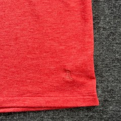 Lands End Mens Medium Red Heathered Short Sleeve Crewneck T-Shirt RN168874