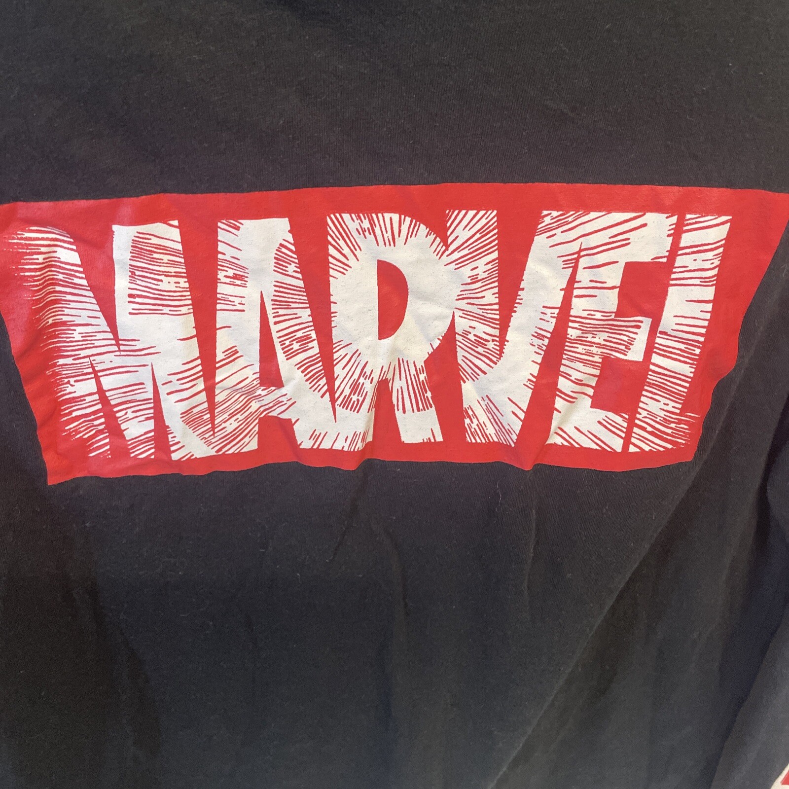 MARVEL COMICS Heroes Medium Headshots Of Superheroes Long Sleeve Black T-Shirt gallery