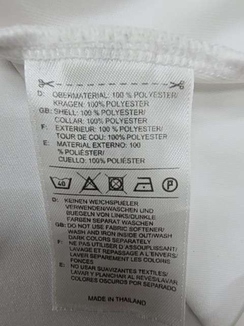 Adidas Men White Striped Climate T-Shirt Size M Regular Crew Neck Logo gallery