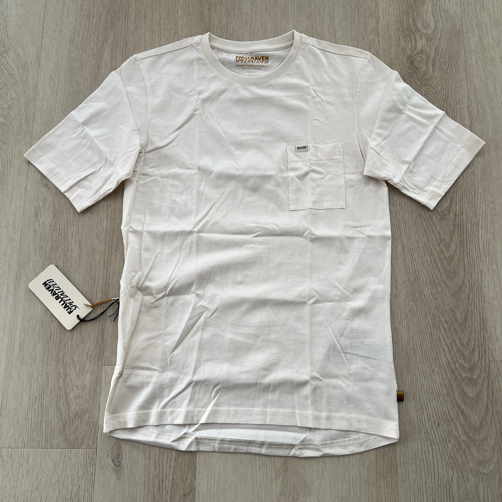 Fjallraven X Specialized Eggshell Off White Pocket T-Shirt Men’s XS Zip Pocket gallery