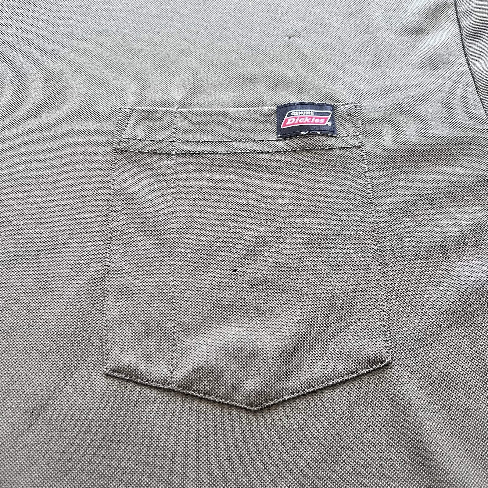 🔨 Dickies Pocket T Shirt Mens LARGE Green Workwear Crew Neck Short Sleeve gallery
