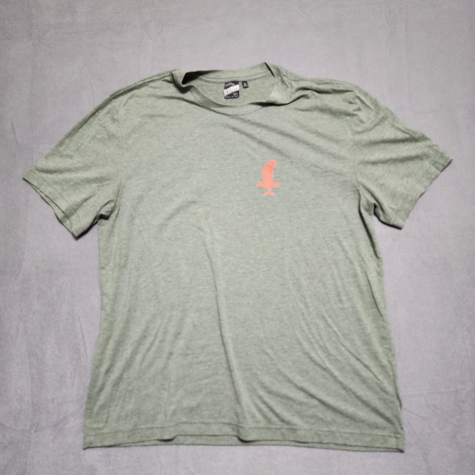 FILSON T-Shirt Men's XL Eagle With Fish Alaska Outfitter Green Front Back Print gallery