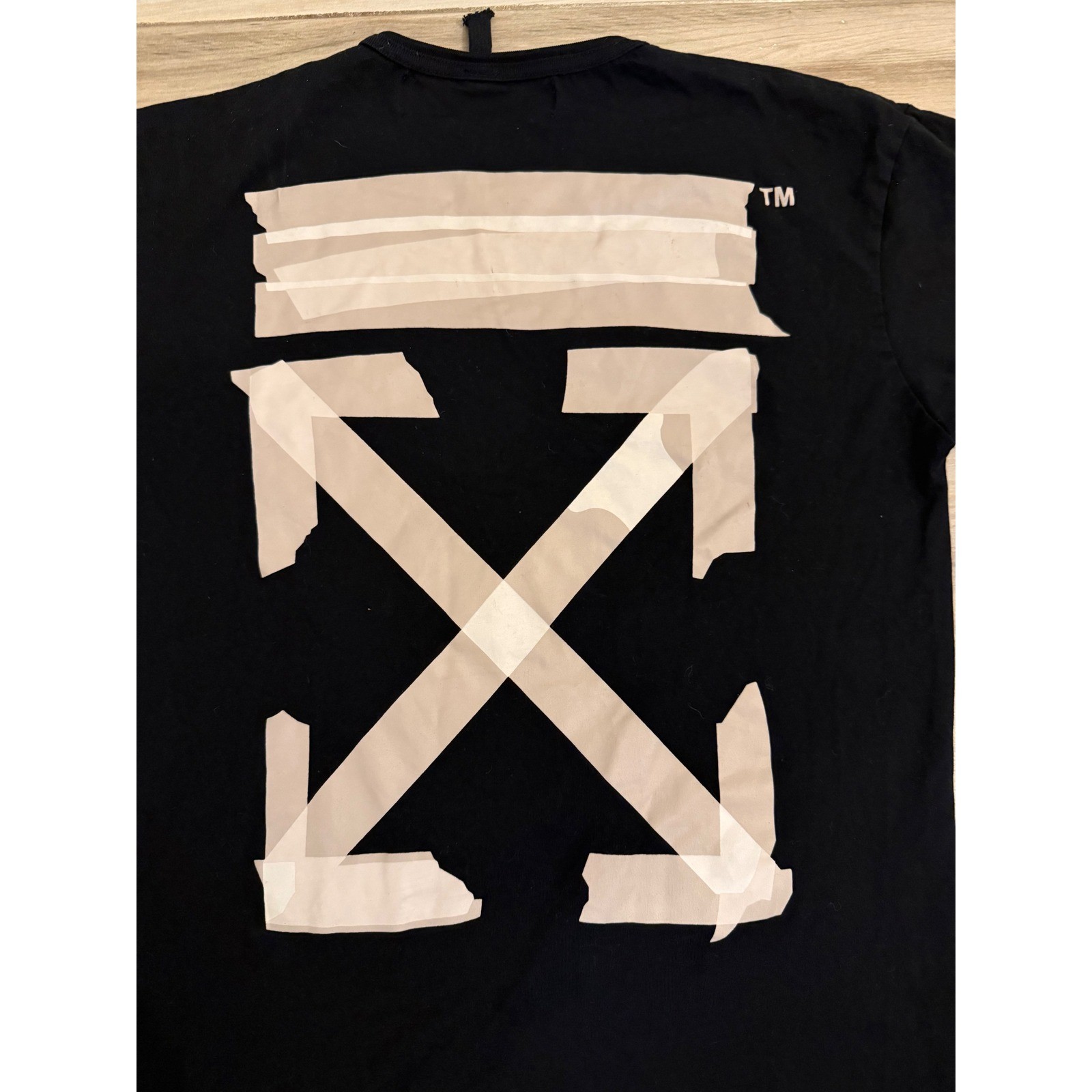 Off-White Virgil Abloh Tape Arrows Graphic T-Shirt Black Mens S Replica gallery