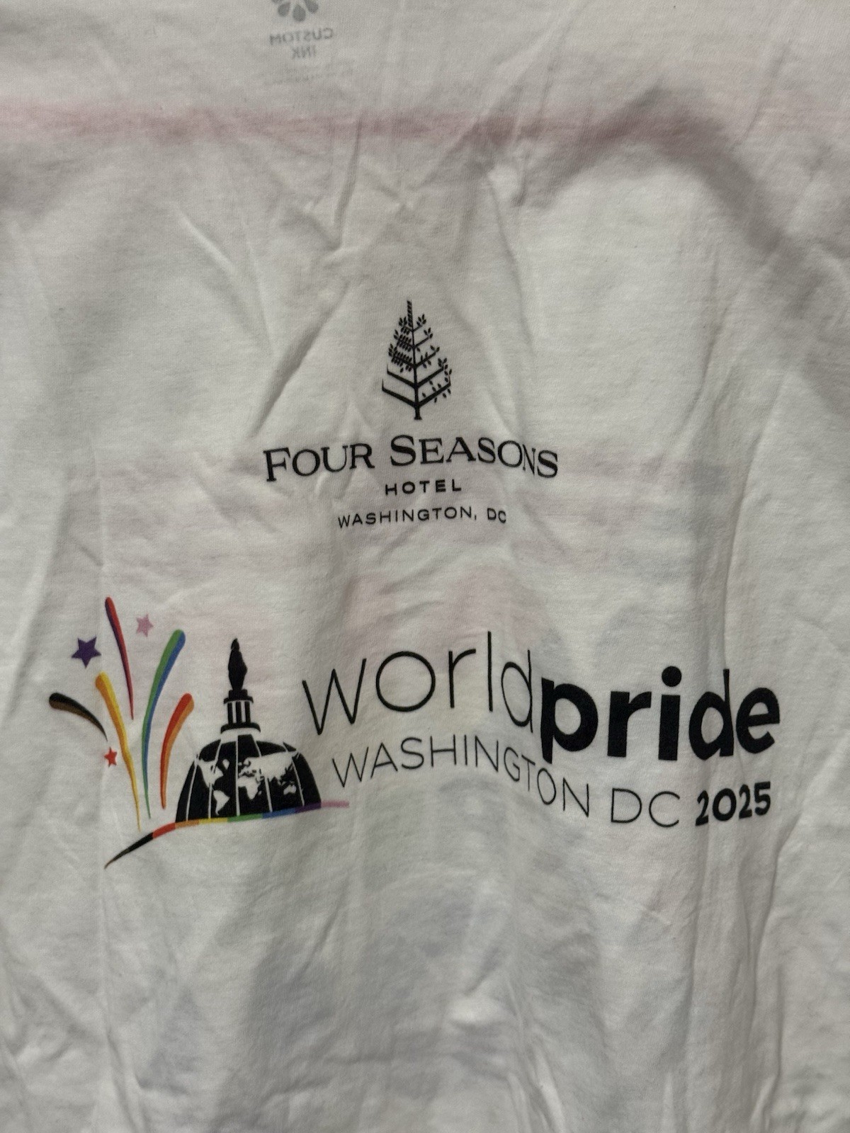 NEW Washington DC World Pride 2025 Four Seasons Hotel Promo Shirt NWT Rare gallery