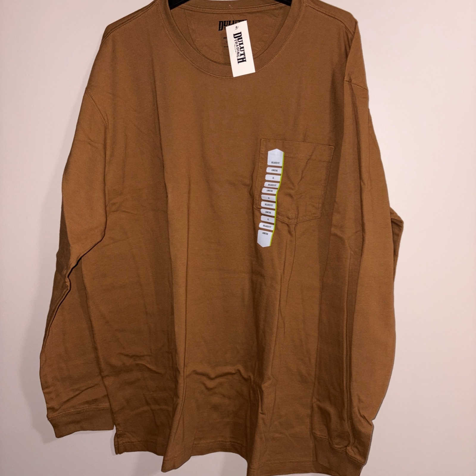 Duluth Trading Men’s Longtail T Long Sleeve T shirt Size: XL NEW!