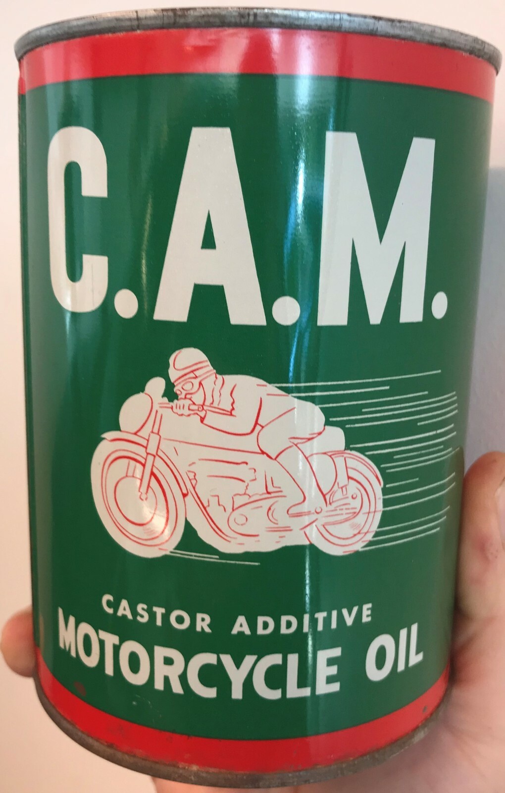 ON SALE: Cool Vintage C.A.M. Motorcycle Oil Can Silk Screened Graphic T-Shirt gallery