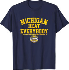 Michigan Wolverines MBB – 2026 National Champions Circle T-Shirt
