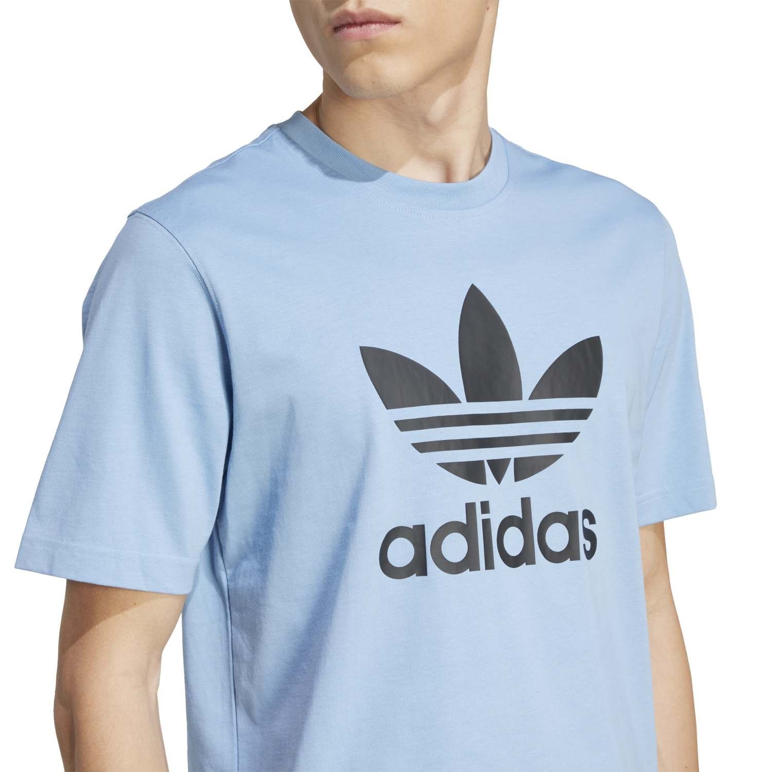 adidas Originals Adicolor Trefoil Tee Shirt JY3758 Light Blue Mens New Sz S, M gallery