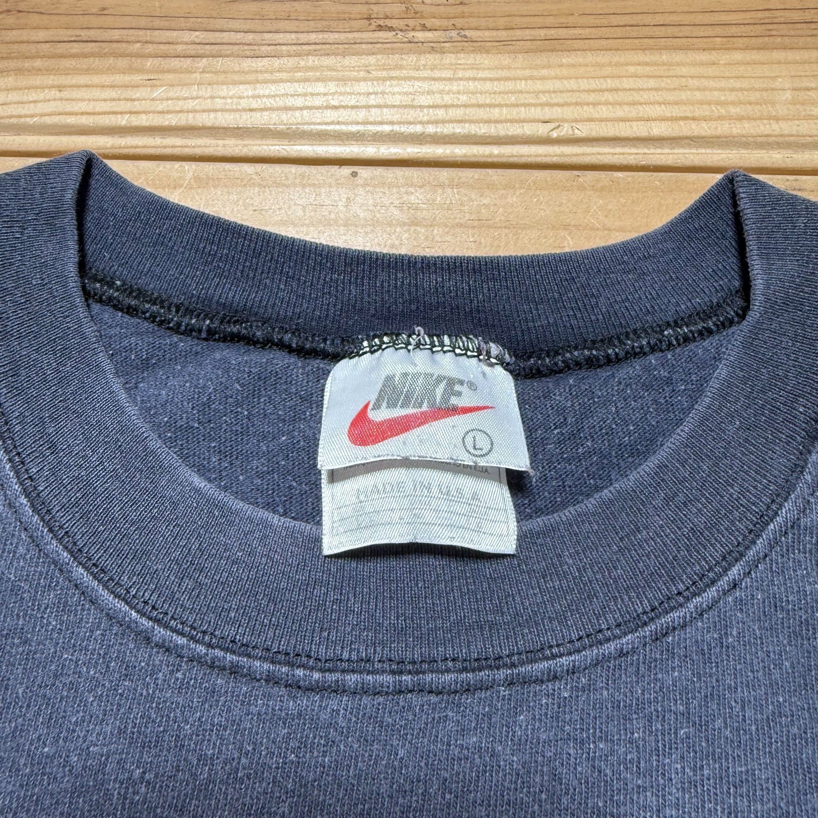 Vintage Y2K Nike Sportswear Mini Swoosh Embroidered Blank Muscle Shirt USA Large gallery