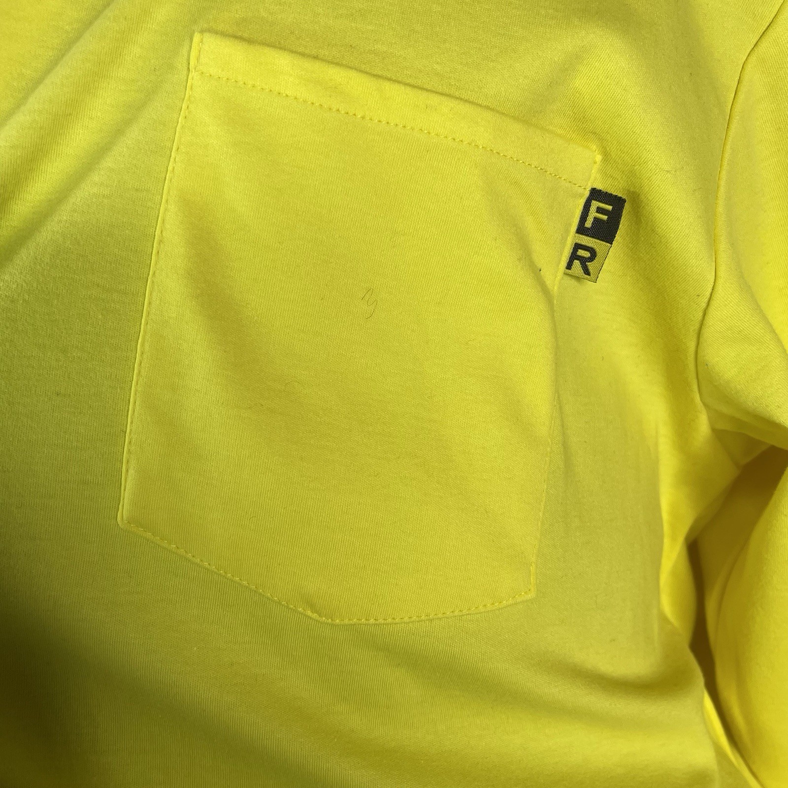 Just In Trend 3XL Men’s Safety Yellow FR Long Sleeve T-Shirt 100% Cotton gallery