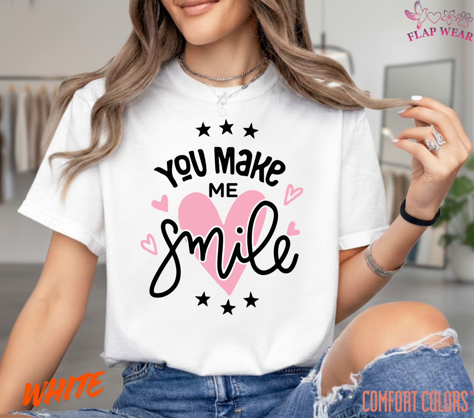 Unisex You Make Me Smile T shirt Men T shirt Women valanity Romantic gallery