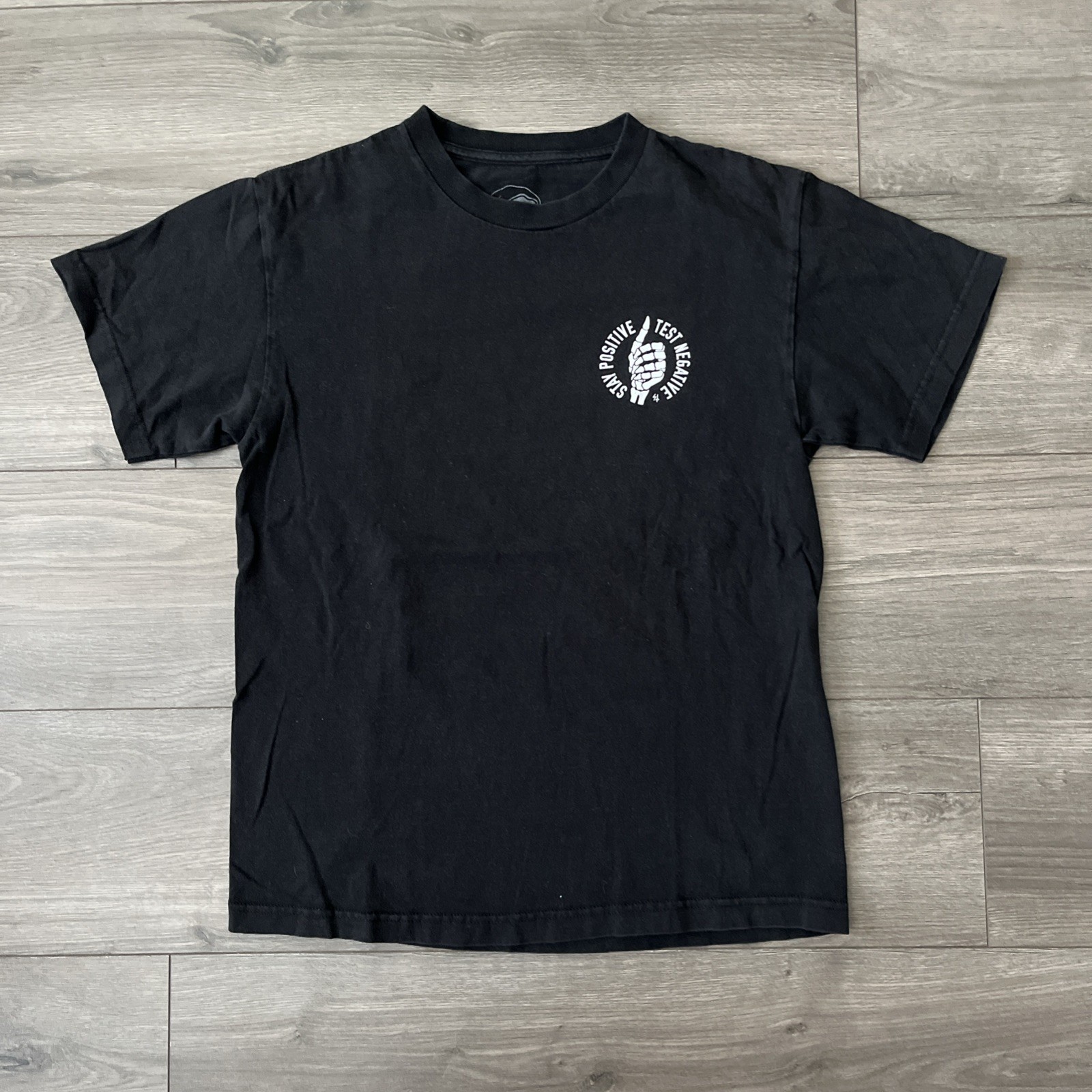 Lurking Class Mens M T Shirt Black Stay Positive Test Negative gallery