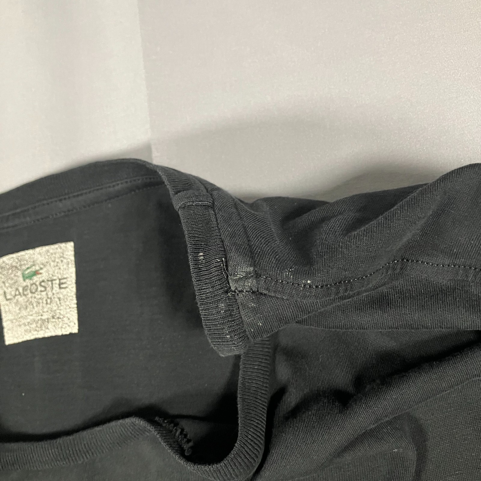 Lacoste Crew Neck T-Shirt Men’s XXL Black Short Sleeve 100% Supima Cotton gallery