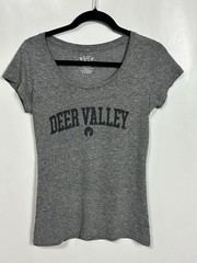 Blue 84 Heather Gray Graphic Tee DEER VALLEY PRINT Gray size Medium-FREE SHIP
