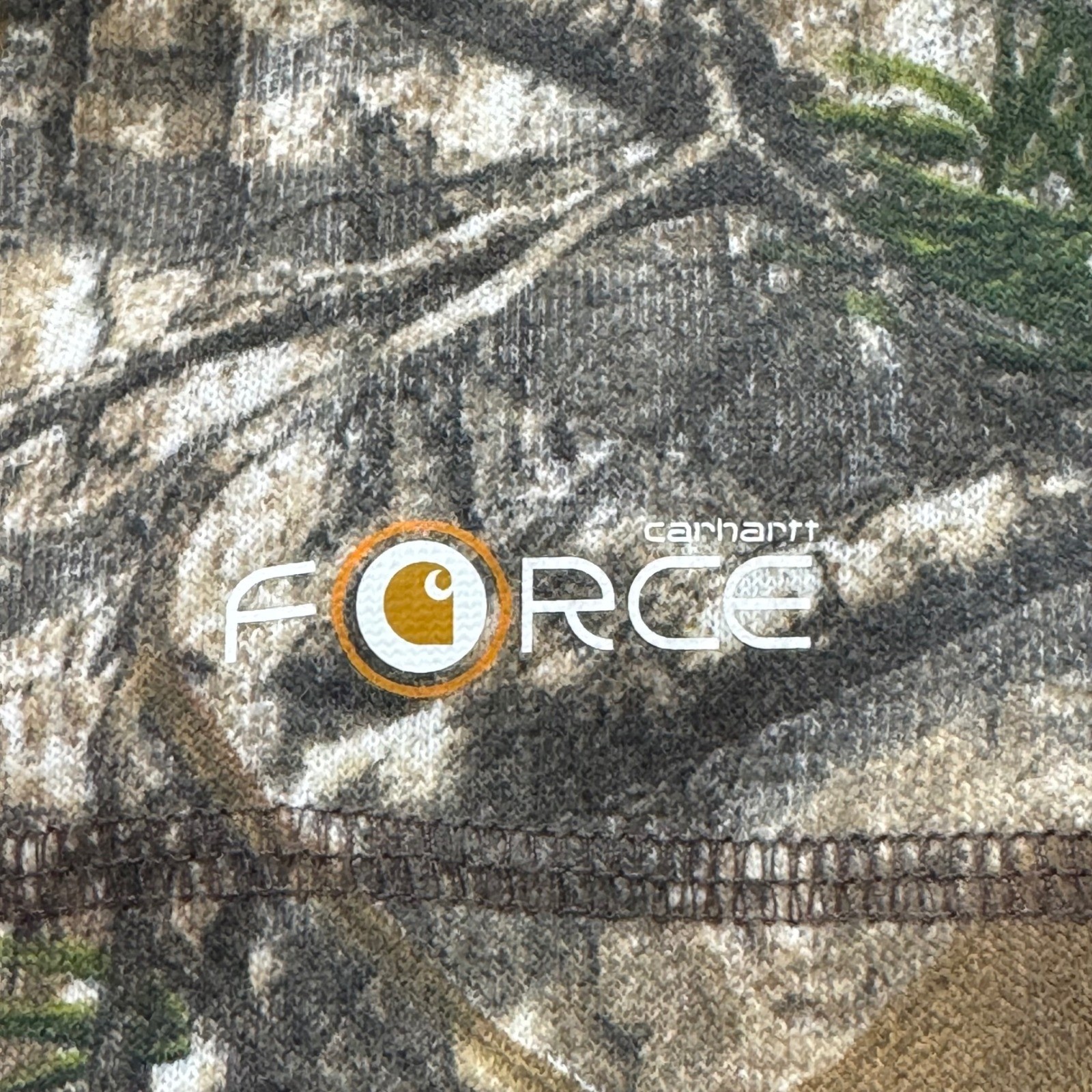 Carhartt Men's Size XL Reg Camo Realtree Force Relaxed Fit Long Sleeve T-Shirt gallery