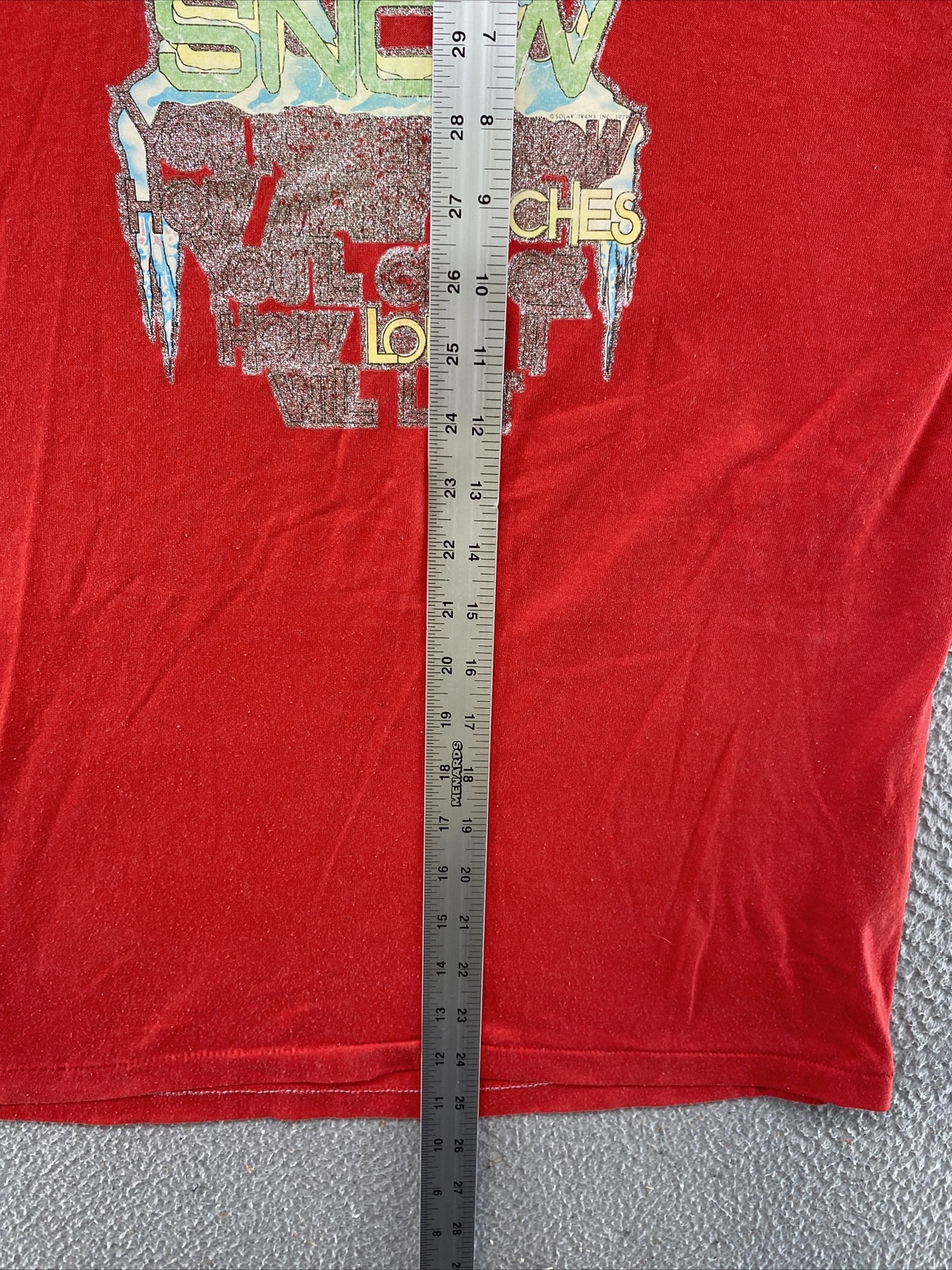 Vintage 80’s Sex Is Like Snow Never Know How Many Inches Single Stitch Size M gallery
