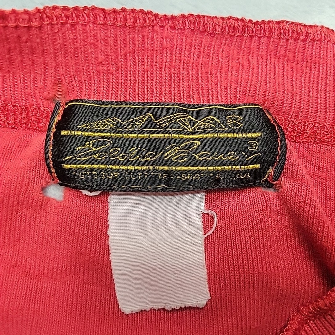Vintage Eddie Bauer Henley Shirt Men L Red Ribbed Knit Distressed Grandpa Logger gallery
