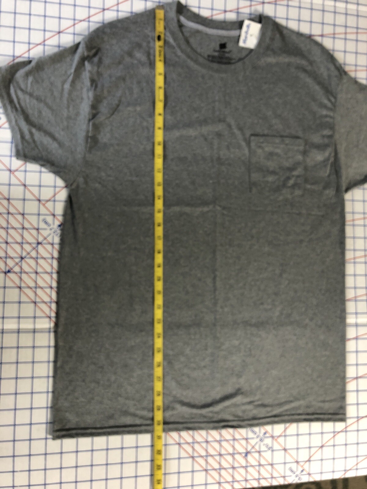 Hanes Comfortblend Pocket T-Shirt Gray Large gallery