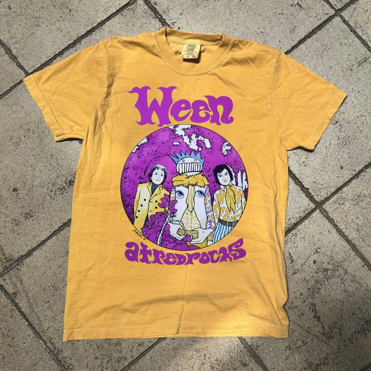 Rare Ween band 90s Retro style Yellow T shirt Remake tee NH27930 gallery
