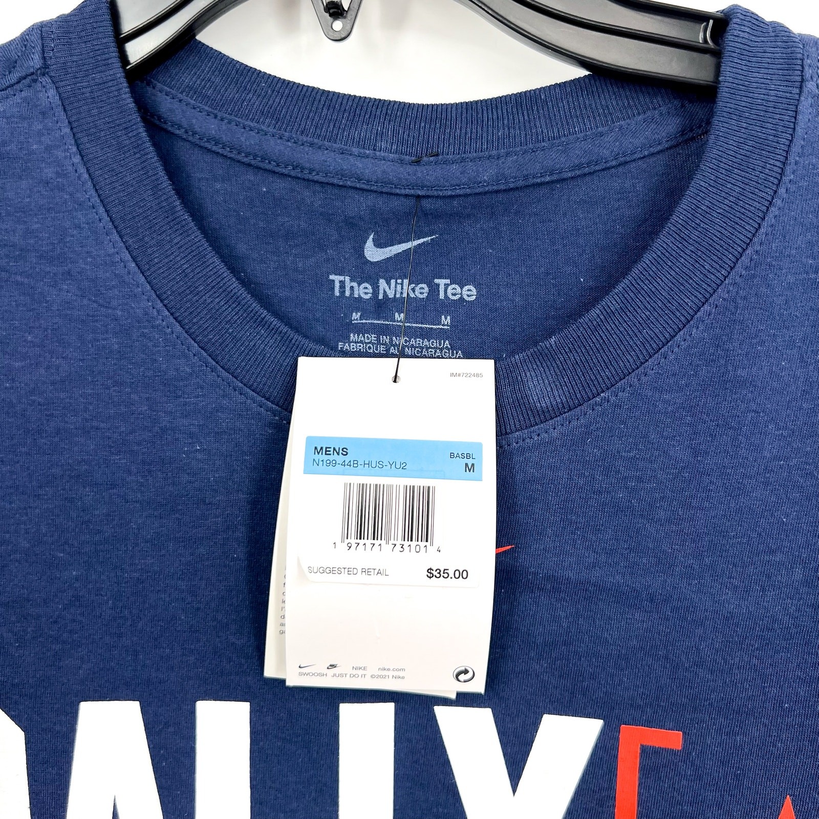 NIKE Mens Houston Astros Rally Home Graphic T-shirt Medium Chattanooga Blue NWT gallery