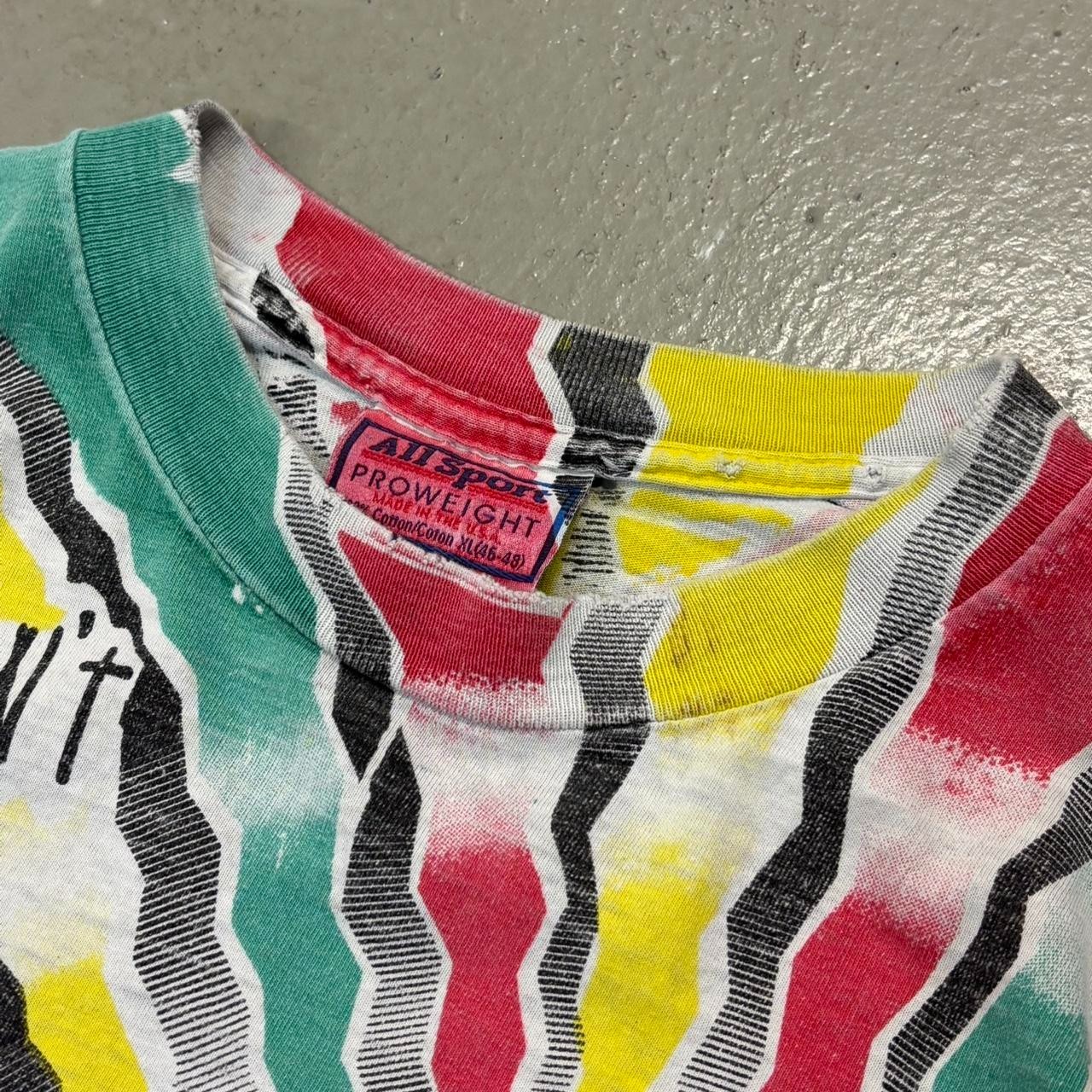 Vintage Bob Marley AOP Positive Vibration Shirt XL Stussy Made In Usa Tie Dye gallery