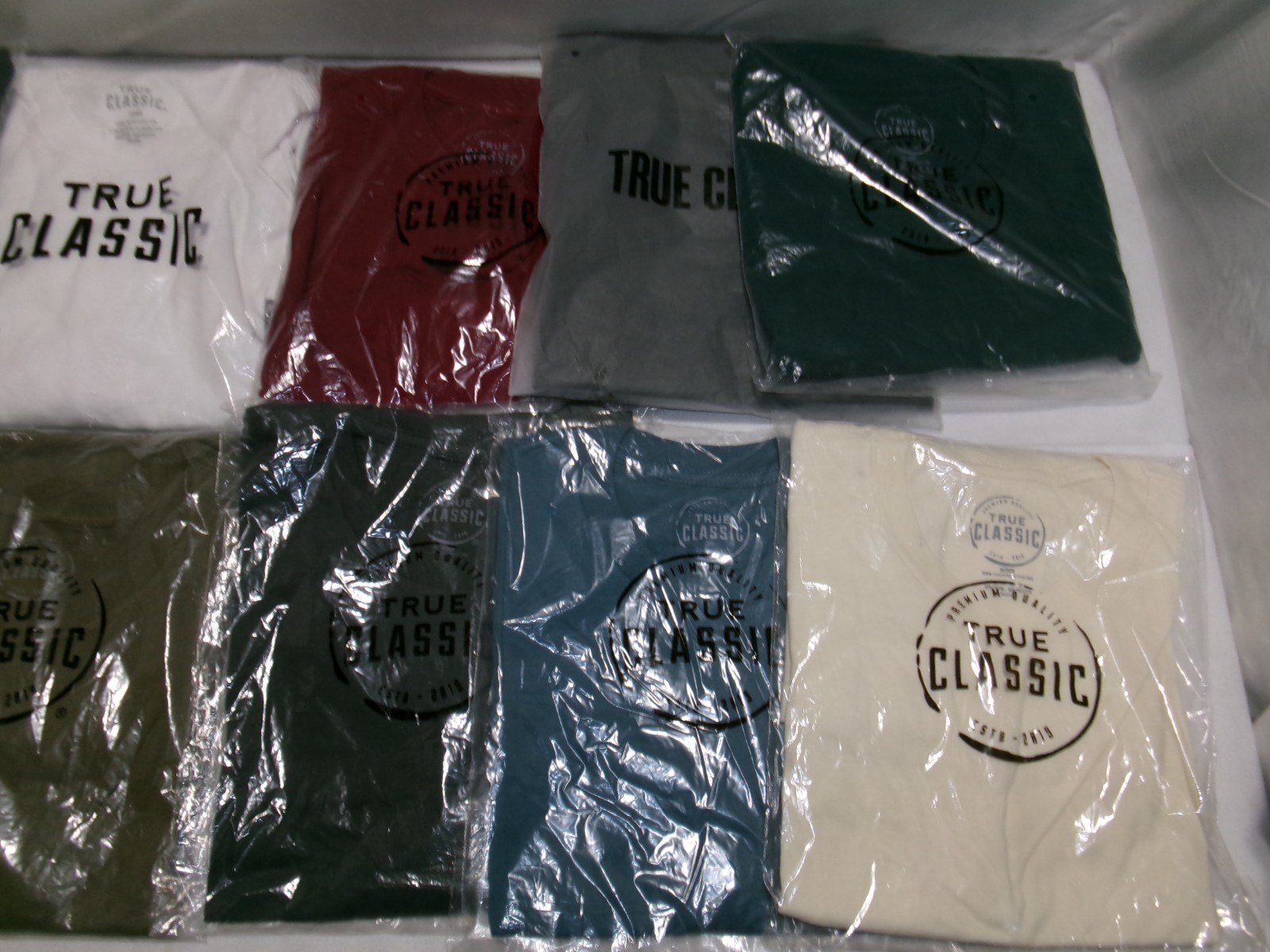 True Classic Crew Neck Short Sleeve Tees Assorted Sizes & Colors gallery
