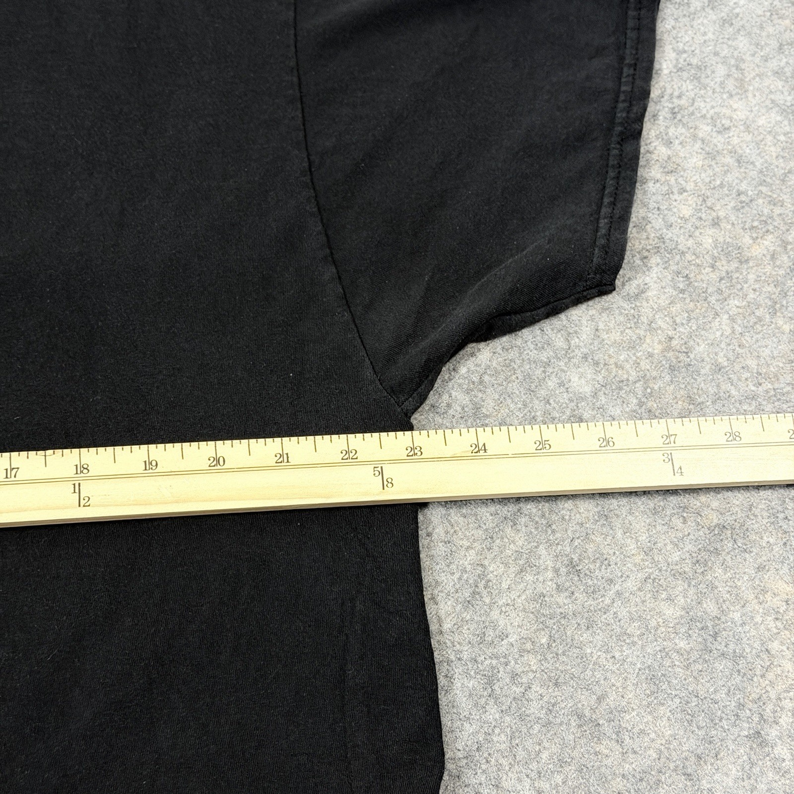 Hanes ComfortSoft Short Sleeve Casual T-shirts Size XL Black 100% Cotton Made gallery
