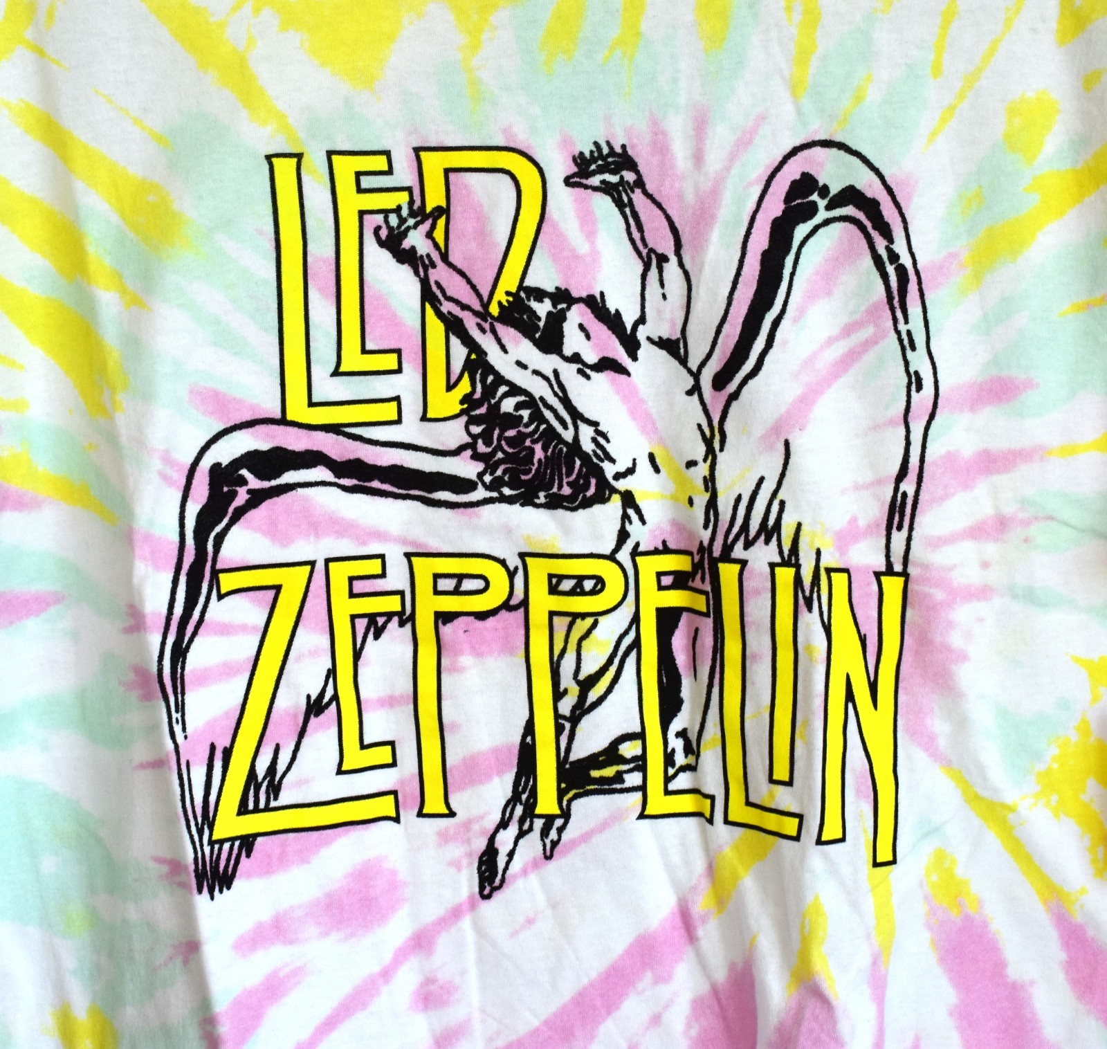 Unisex Led Zeppelin Oversized Tie-Dye Gender-Neutral T-Shirt SMALL Cool Tie Dye gallery