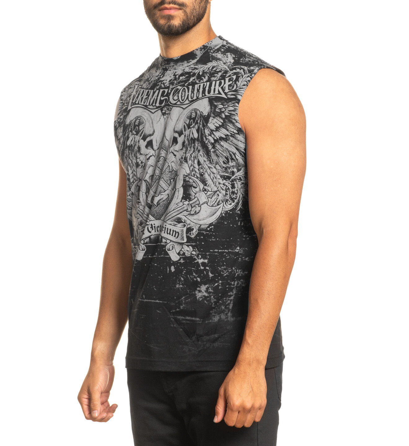 Xtreme Couture by Affliction Men's Muscle Tee-Shirt Predato Tank Biker Skull gallery
