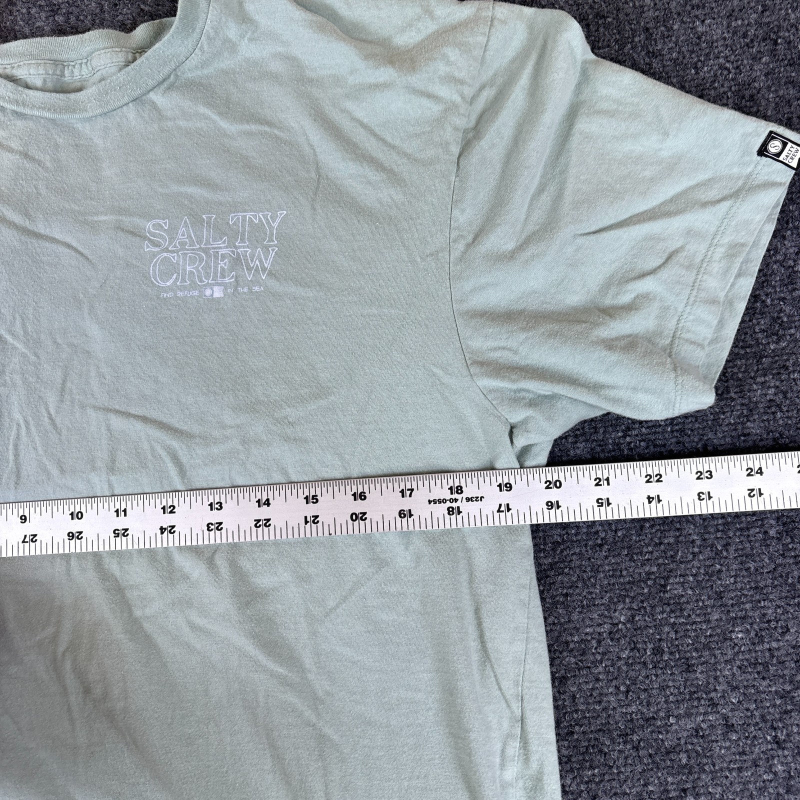 Salty Crew Brother Bruce Premium T-Shirt Mens Large Muted Green Sharks Graphic gallery