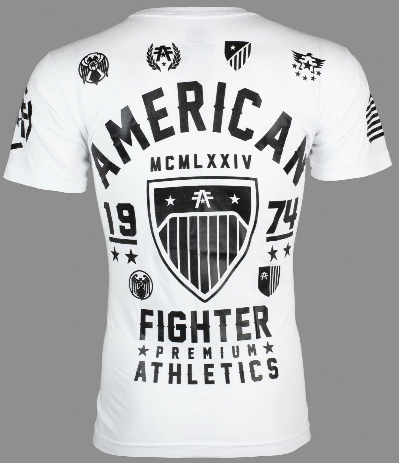 AMERICAN FIGHTER Fort Hays White Athletic Mens Crewneck T-shirt S-3XL NWT gallery