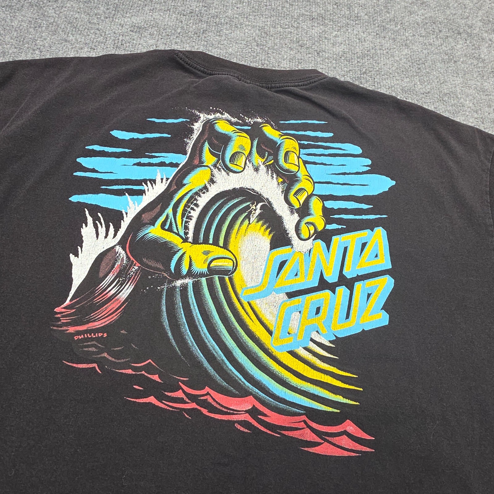 Santa Cruz Skateboards Graphic T-Shirt Men's XL / XXL Black Graphic Double Y2K gallery