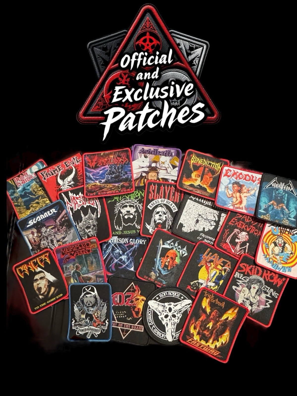 Official & Exclusive Woven Patch Hard Rock Heavy Thrash Death Black Metal 2 gallery