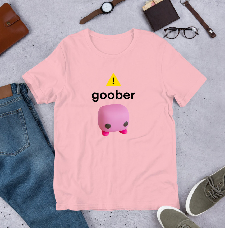 Goober Funny Meme Shirt Ironic Weirdcore Oddly Specific Unhinged Cursed Tee gallery