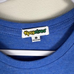 Tipsy Elves Men Chillin With My Peeps Graphic Tee Shirt Blue XL NEW