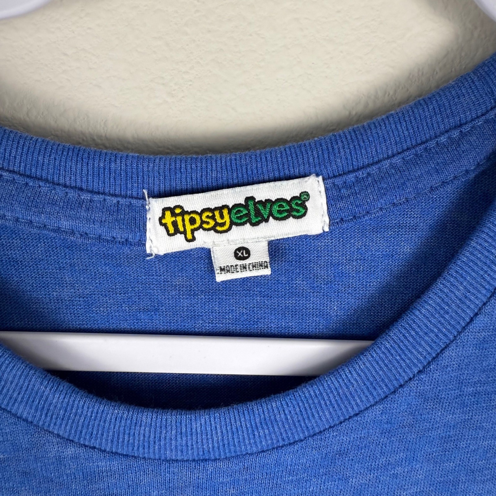 Tipsy Elves Men Chillin With My Peeps Graphic Tee Shirt Blue XL NEW gallery