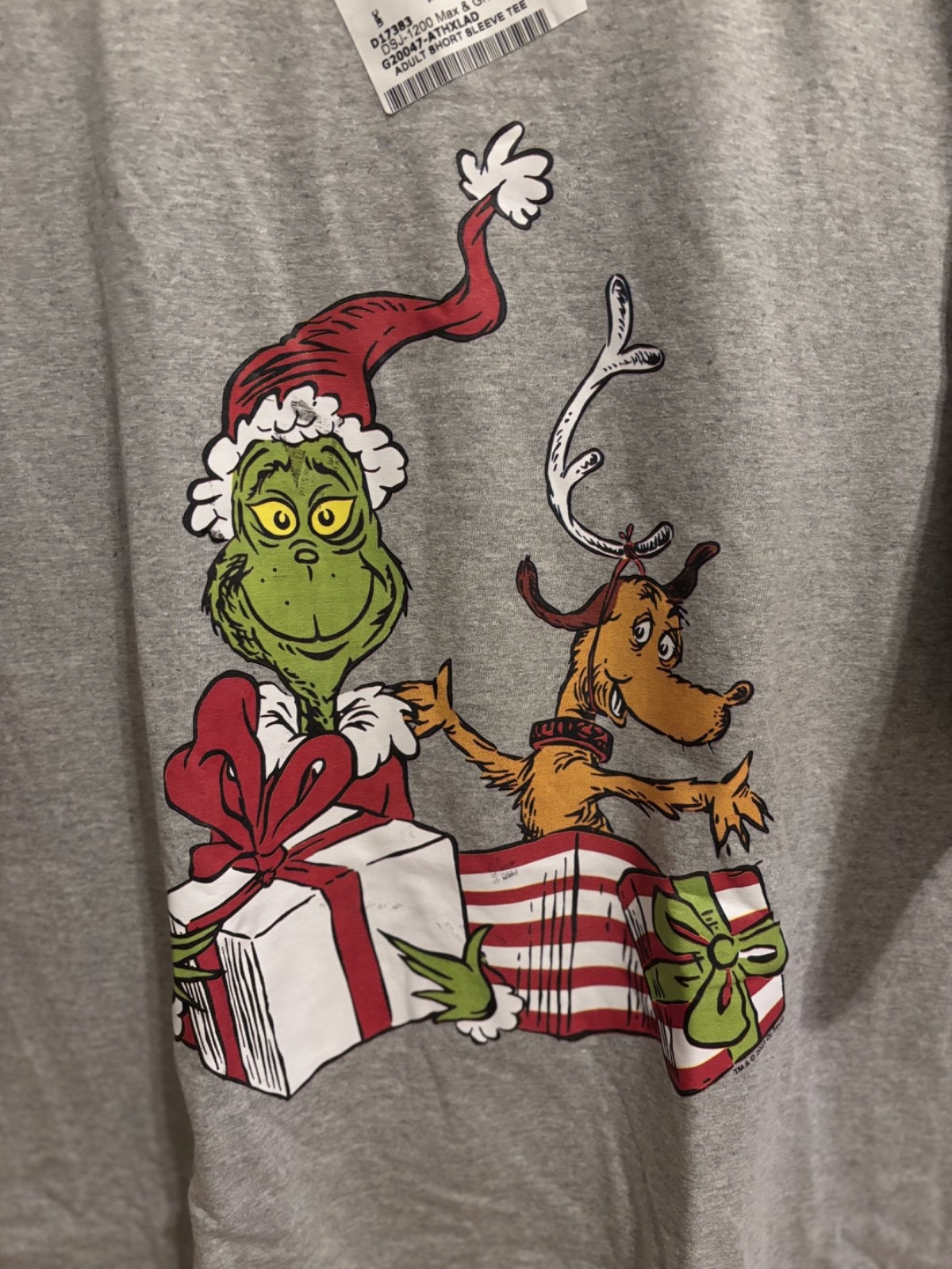 How The Grinch Stole Christmas Men's Gray - T-Shirt - Size XL- New gallery