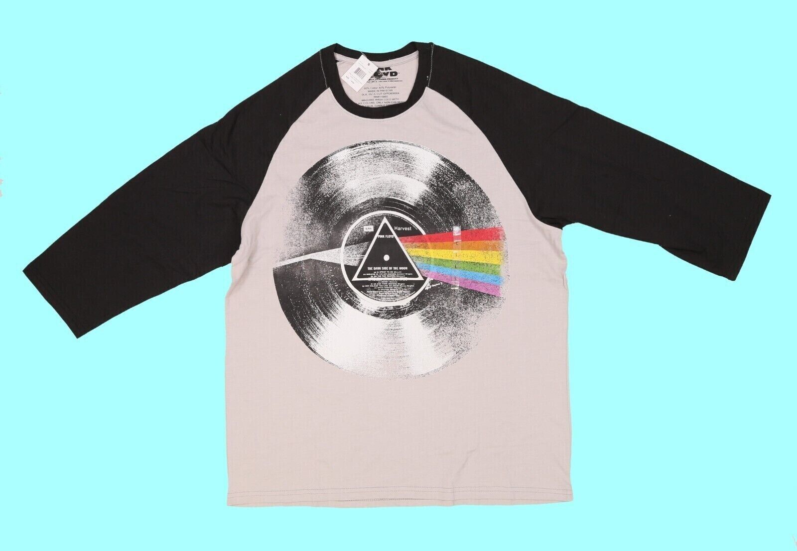 Men's PINK FLOYD THE DARK SIDE OF THE MOON T-Shirt Long Sleeve Size: L gallery