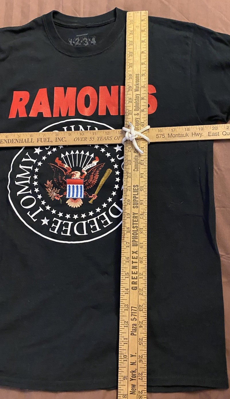 Ramones - 1 2 3 4 - 2020 Black Shirt - Tommy/Johnny/Joey/Dee Dee Mens M gallery
