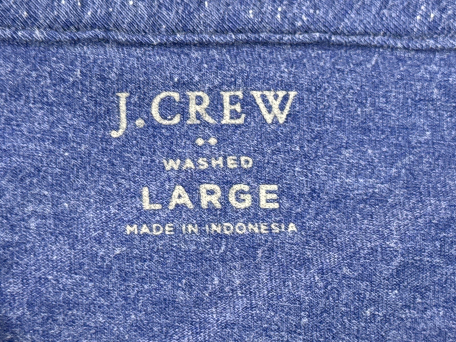 J.Crew Tee Mens Large Blue Cotton Crewneck Short Sleeve Solid Regular Fit Preppy gallery