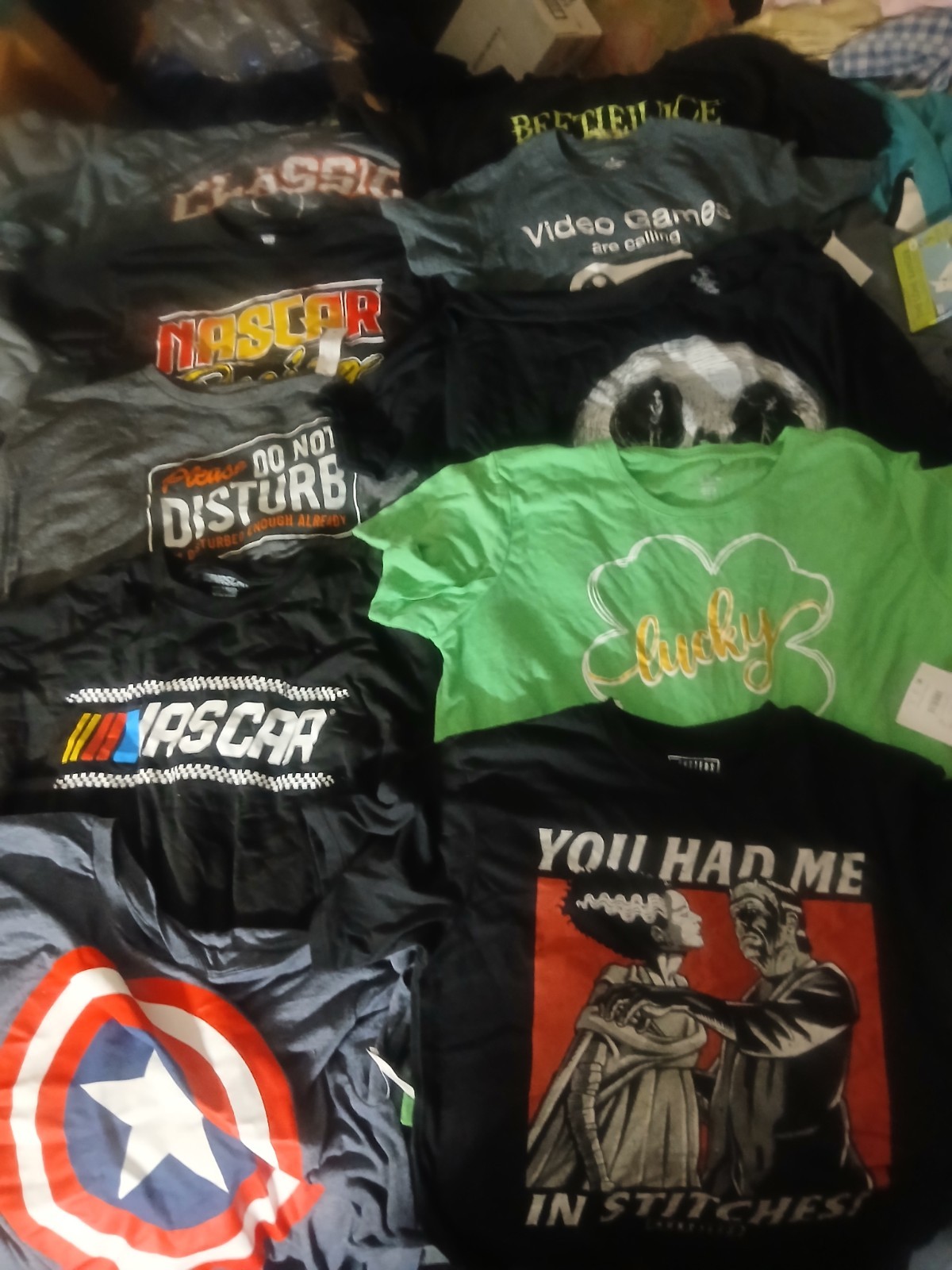 Lot Of 10 Men's Graphic Tee Tshirts All New With Tags Details In Description gallery
