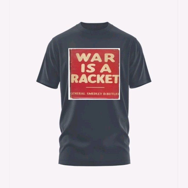 General Smedley D Butler 'War Is A Racket' Men's Black Short Sleeve T-Shirt gallery