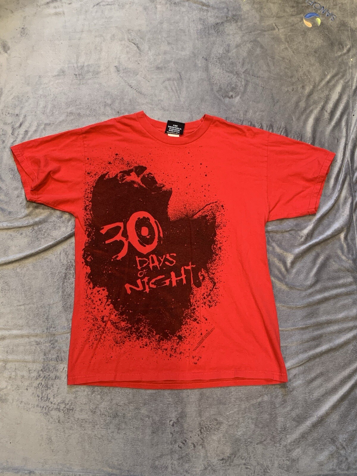 2007 Retro 30 Days Of Night Movie Promo Red Graphic T Shirt Size Large gallery