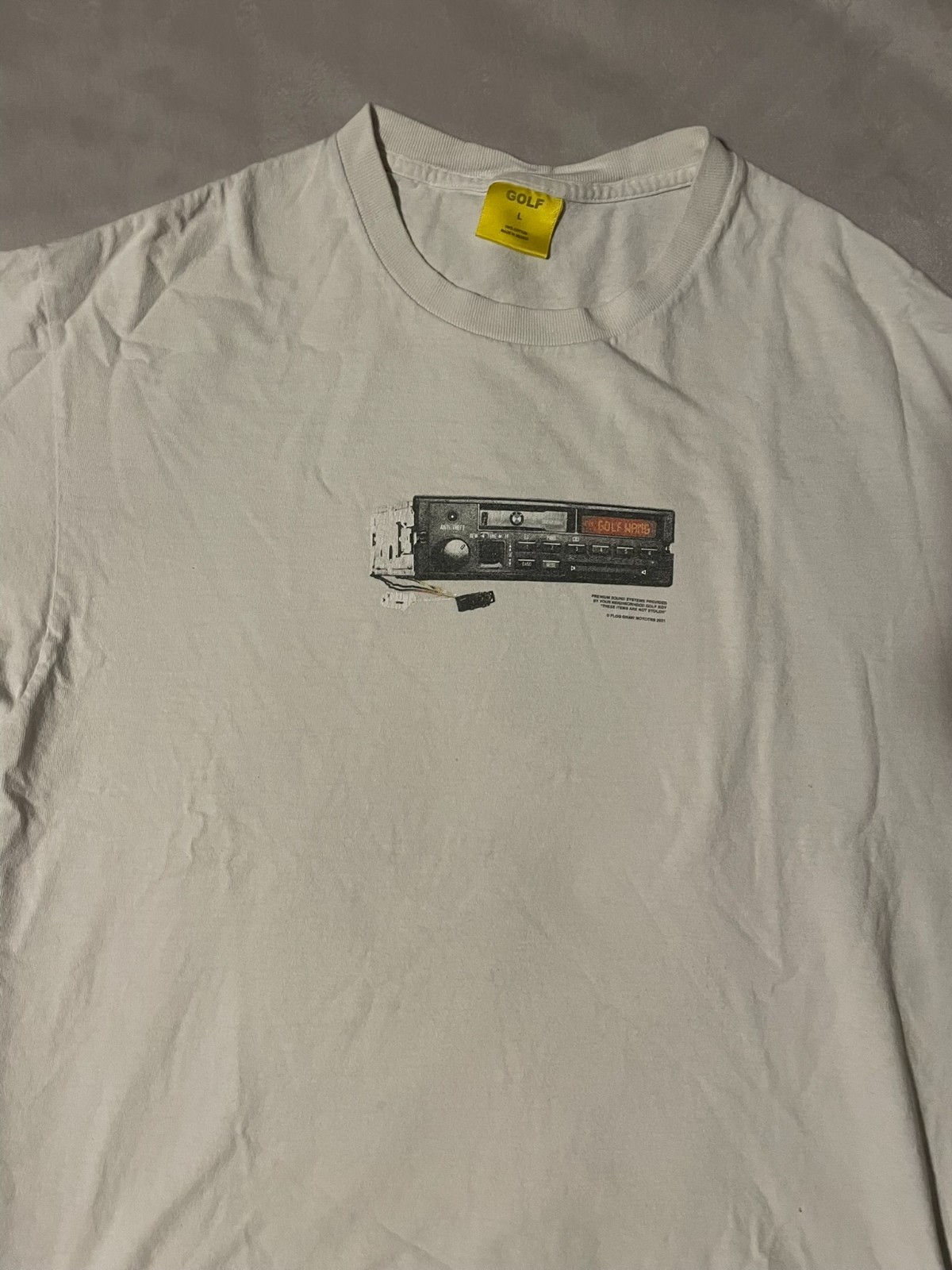 Golf Wang Tyler The Creator Tee Mens Large White Graphic Shirt 2021 gallery
