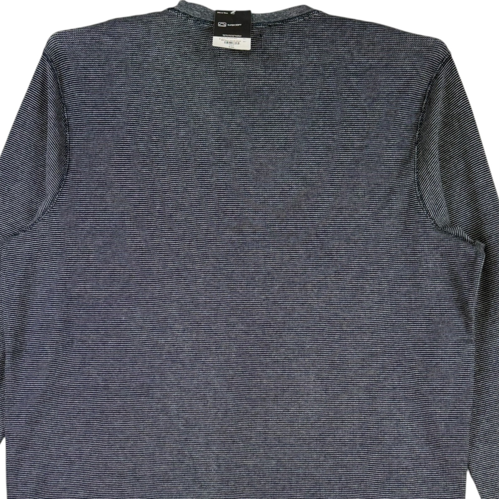 St. Johns Bay Men Super Soft Long Sleeve Crewneck Navy T-shirt Big/Tall 5XLT NWT gallery