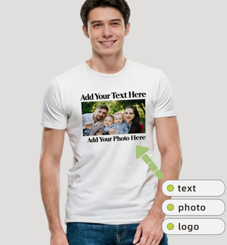 Personalized T Shirt Print Your Logo Photo Text Custom Made Tee for Kids & Adult gallery