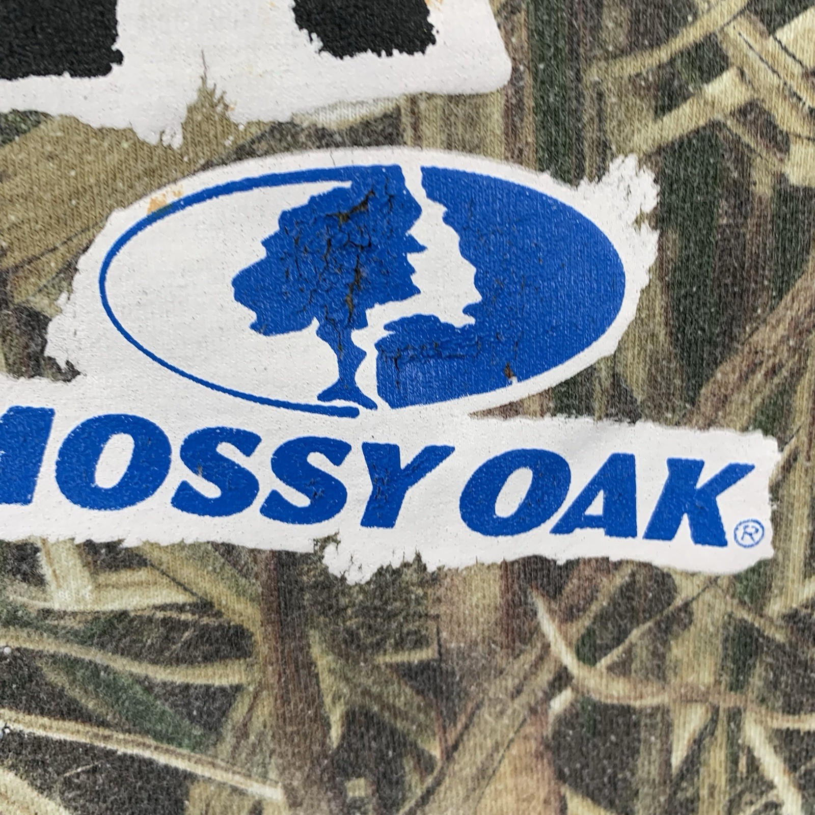 Mossy Oak Born To Hunt Forced To Work Logo T Shirt Camouflage Men’s Large Wear gallery